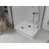 Mexen Lima Duo cabină de duș pliabilă 80 x 70 cm, transparent, negru + cadă Flat - 856-080-070-70-02-4010B