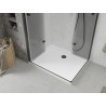 Mexen Lima Duo cabină de duș pliabilă 80 x 70 cm, transparentă, neagră + cadă de duș Flat - 856-080-070-70-02-4010B