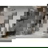 Mexen Lima Duo cabină de duș pliabilă 80 x 70 cm, transparent, Neagră + cadă de duș Flat - 856-080-070-70-02-4010B