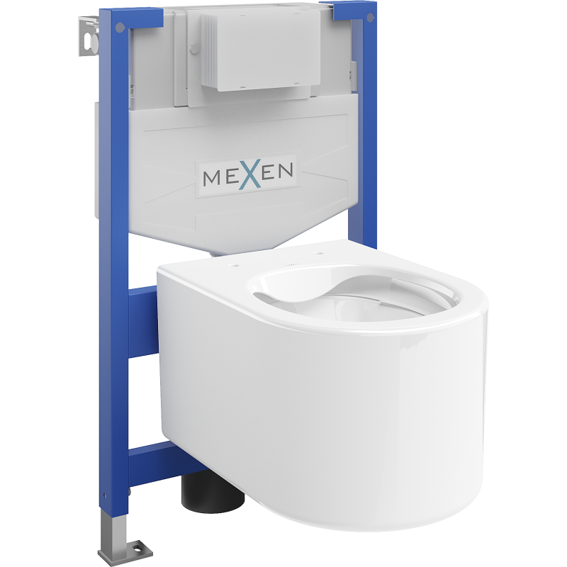 Mexen Sofia set incastrat WC cadru Fenix XS-F cu vas WC, alb lucios - 6803354XX00