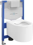 Mexen set WC încastrat cadru Felix XS-F cu vas de toaletă  Sofia, Albă - 6803354XX00