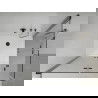 Mexen Lima Duo cabină de duș pliabilă 90 x 80 cm, transparent, Neagră + cadă de duș Flat - 856-090-080-70-02-4010B