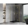 Mexen Mist H T cabină de duș batantă dreapta 80 x 80 cm, transparent, auriu periat - 8A5T-080-080-55-00-P
