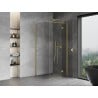 Mexen Mist H T cabină de duș batantă dreapta 80 x 80 cm, transparent, auriu periat - 8A5T-080-080-55-00-P