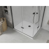 Mexen Lima Duo cabină de duș pliabilă 100 x 90 cm, transparentă, neagră + cădiță Flat - 856-100-090-70-02-4010B