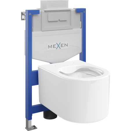 Mexen rejtett WC készlet Fenix XS-U WC csészével Sofia, fényes fehér - 6853354XX00