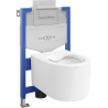 Mexen Sofia Fenix XS-U fali alatti WC szett beépített kerettel és WC csészével, fényes fehér - 6853354XX00