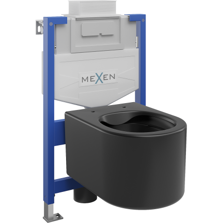 Mexen Sofia set incastrat WC cadru Fenix XS-U cu vas WC, negru mat - 6853354XX85