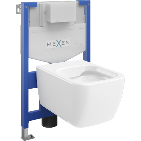 Mexen Stella set incastrat WC cadru Fenix XS-F cu vas WC, alb lucios - 6803368XX00