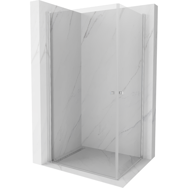 Mexen Pretoria Duo cabină de duș cu balamale 90 x 70 cm, transparent, Crom - 852-090-070-02-00
