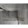 Mexen Mist H T cabină de duș cu deschidere dreapta 100 x 80 cm, transparent, auriu periat - 8A5T-100-080-55-00-P
