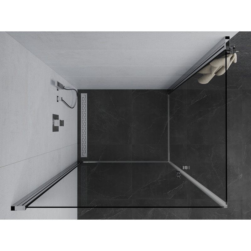 Mexen Pretoria Duo cabină de duș pivotantă 90 x 70 cm, transparent, crom - 852-090-070-02-00