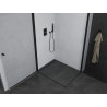 Mexen Pretoria Cabină de duș Duo cu uși batante 100 x 90 cm, transparentă, neagră - 852-100-090-70-00-02