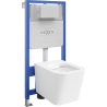 Mexen beépíthető Felix Slim WC váz WC csészével Teo, Fehér - 6103385XX00