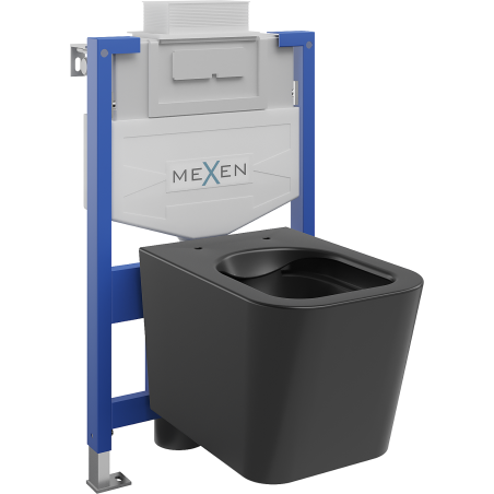 Mexen set incastrat WC cadru Fenix XS-U cu vas WC Teo, negru mat - 6853385XX85