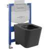 Mexen set incastrat WC cadru Fenix XS-U cu vas WC Teo, negru mat - 6853385XX85