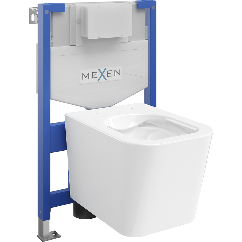 Mexen beépíthető Felix XS-F WC váz WC csészével Teo, Fehér - 6803385XX00