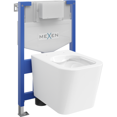 Mexen beépíthető Felix XS-F WC váz WC csészével Teo, Fehér - 6803385XX00