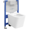 Mexen beépíthető Felix XS-F WC váz WC csészével Teo, Fehér - 6803385XX00