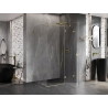 Mexen Lunar T cabina de duș pliabilă dreaptă 75 x 80 cm, transparentă, auriu periat - 834T-075-080-55-00-P