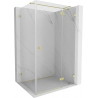 Mexen Lunar T cabina de duș pliabilă dreaptă 75 x 80 cm, transparentă, auriu periat - 834T-075-080-55-00-P