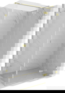 Mexen Lunar T Jobbra nyíló zuhanykabin 90 x 70 cm, átlátszó, arany szálcsiszolt - 834T-090-070-55-00-P