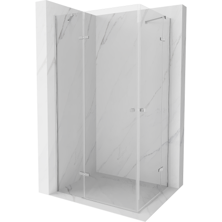 Mexen Roma Duo cabină de duș cu balamale 80 x 70 cm, transparent, Crom - 854-080-070-02-00