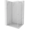 Mexen Roma Duo cabină de duș cu balamale 80 x 70 cm, transparent, Crom - 854-080-070-02-00