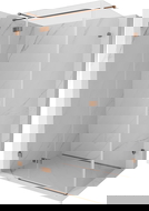 Mexen Lunar T cabină de duș pivotantă stânga 80 x 100 cm, transparent, aur roz - 834T-080-100-60-00-L