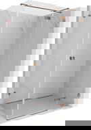 Mexen Lunar T cabina de duș cu deschidere dreapta 80 x 90 cm, transparentă, aur roz - 834T-080-090-60-00-P