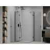 Mexen Roma Duo zuhanykabin ajtós 100 x 90 cm, átlátszó, fekete - 854-100-090-70-00-02