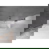 Mexen Velar kádparaván 2 szárnyú tolóajtós 95 x 150 cm, átlátszó, kefélt nikkel - 896-095-000-01-97
