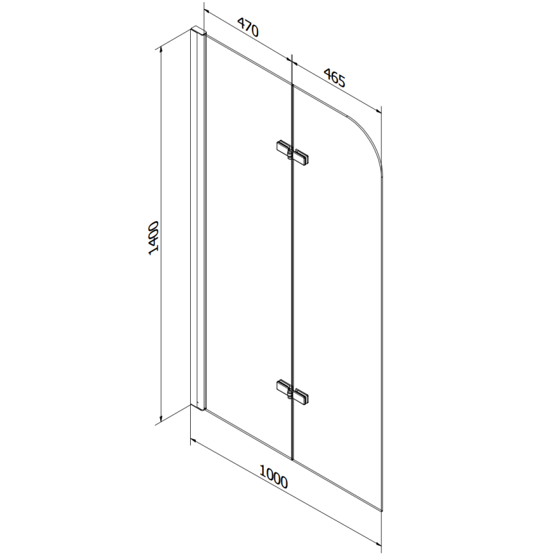 Mexen Vega cadă dreptunghiulară 150 x 70 cm cu placare și panou de duș cu 2 uși de 100 cm, transparent, cromat