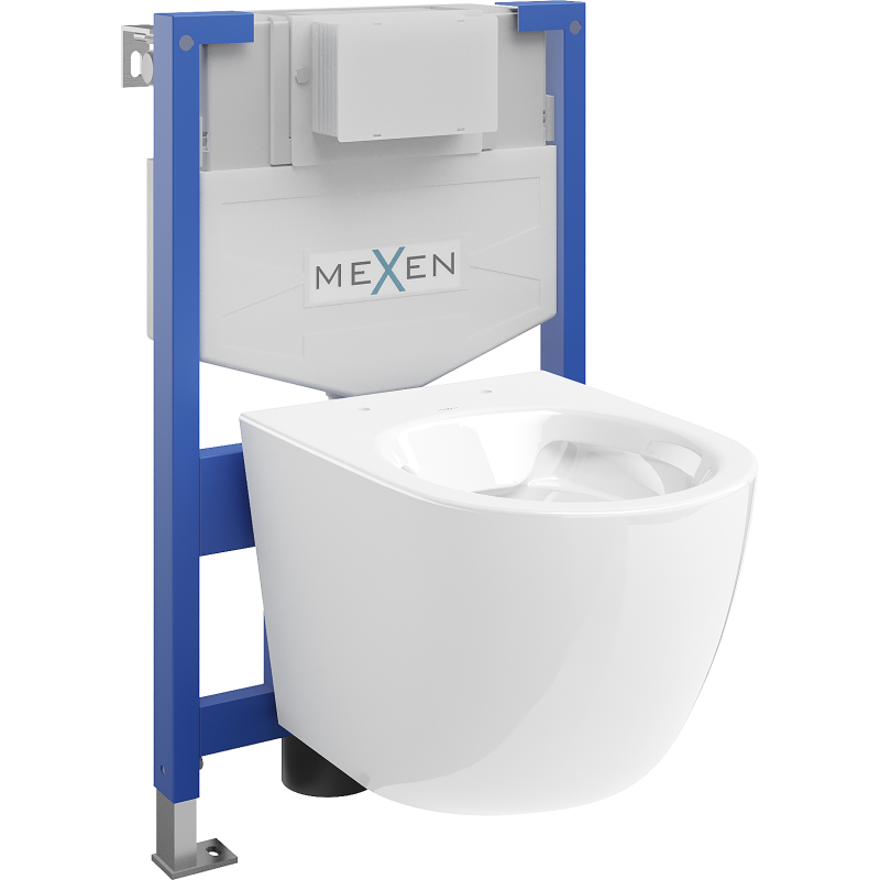 Mexen Lena set încastrat WC cadru Fenix XS-F cu vas WC, alb lucios - 6803322XX00