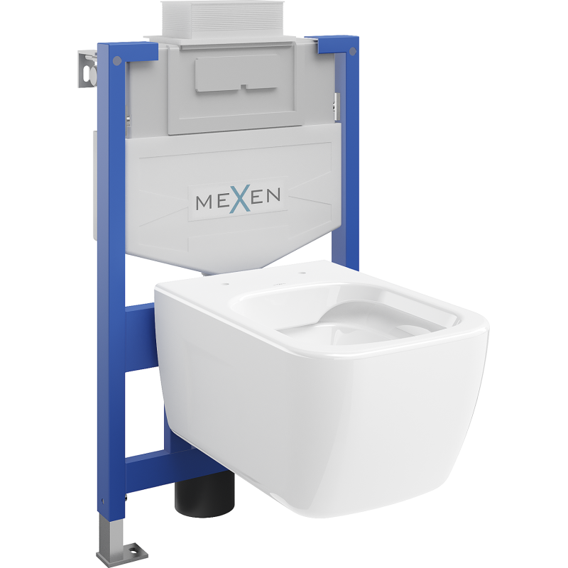 Mexen set WC încastrat cadru Felix XS-U cu vas de toaletă  Margo, Albă - 6853342XX00