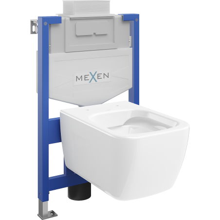 Mexen Margo set WC incastrat cadru Fenix XS-U cu vas WC, alb lucios - 6853342XX00