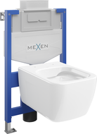 Mexen Margo süllyesztett WC keret Fenix XS-U WC csészével, fényes fehér - 6853342XX00