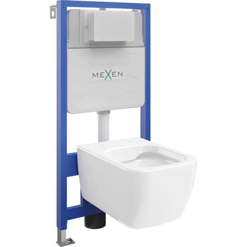 Mexen Margo set încastrat WC cadran Fenix Slim cu vas WC, alb lucios - 6103342XX00