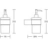 Dispenser pentru săpun Mexen Base, negru/auriu - 70882388-57