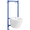 Mexen falba épített bidé keret Fenix B és Lena bidé, fehér - 69935224800