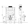Mexen Fenix XS-U cadru încastrare WC - 60850