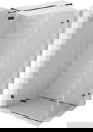 Mexen Lunar T cabină de duș pivotantă stânga 70 x 110 cm, transparentă, neagră - 834T-070-110-70-00-L