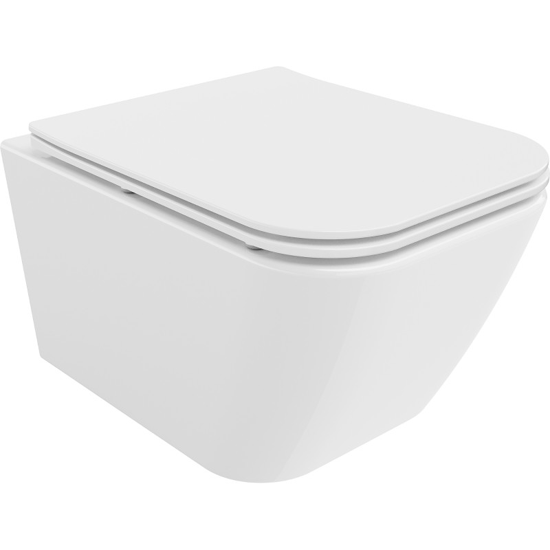 Mexen Madox vas wc Rimless cu capac cu închidere lentă slim, duroplast, alb lucios - 30154000