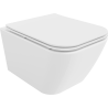 Mexen Madox Rimless wc csésze lassan záródó slim ülőkével, duroplast, fényes fehér - 30154000