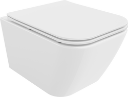 Mexen Madox Rimless wc csésze lassan záródó slim ülőkével, duroplast, fényes fehér - 30154000