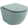 Mexen Lena vas wc Rimless cu capac cu închidere lentă, slim, duroplast, verde deschis mat - 30224048