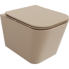 Mexen Teo vas de toaletă Rimless cu capac slim cu închidere lentă, duroplast, cappuccino mat - 30854064