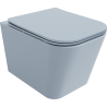 Mexen Teo Rimless WC csésze lassan záródó vékony üléssel, duroplast, szürke-kék matt - 30854069