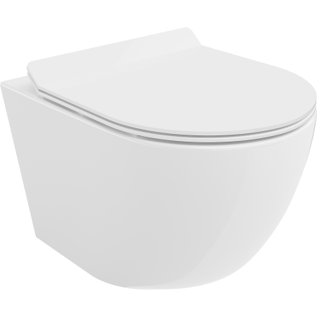 Mexen Lena vas wc fără margini cu capac cu închidere lentă slim, duroplast, alb lucios - 30224000
