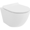 Mexen Lena perem nélküli WC csésze lassan záródó, vékony duroplast deszkával, fényes fehér - 30224000